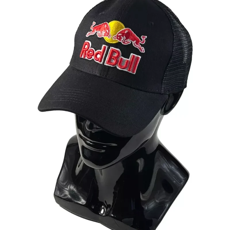Бейсболка спортивная Red Bull сетка — фото 1 Бейсболка спортивная Red Bull сетка